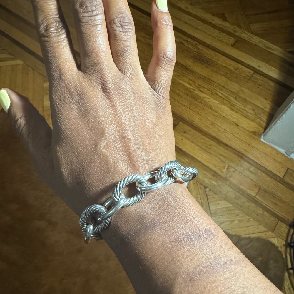 David Yurman Silver Cable Bracelet